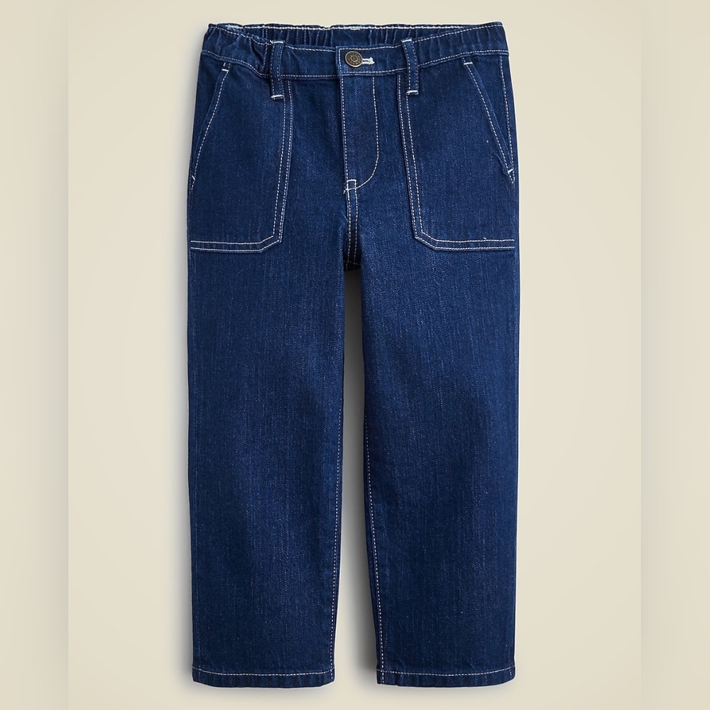 J. Crew Kids Jeans Calypso Dark Wash 12 Straight leg